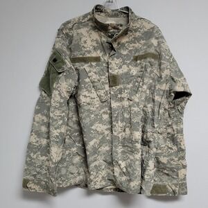 US Army Coat Digital Camouflage Combat Uniform Jacket Mens Large Long Camo